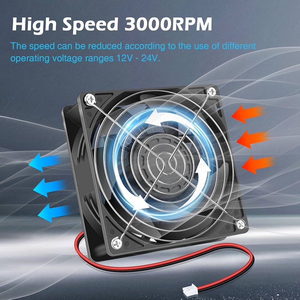Amazon.com: Wathai 120mm x 38mm Replacement 24V Fan Dual